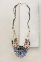 Anthropologie Blue Spell Bib Necklace