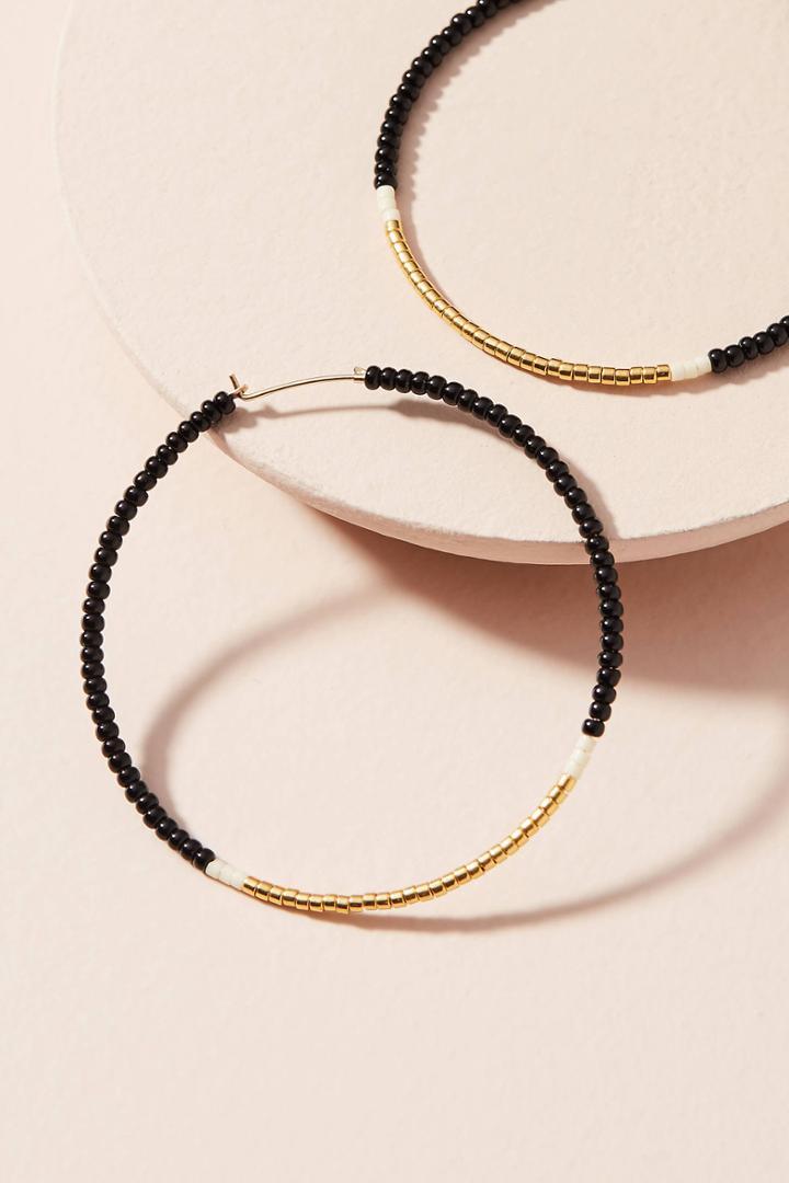 Sidai Designs Beaded Hoop Earrings
