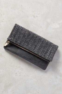Anthropologie Ida Vegan Leather Clutch