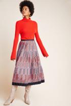 Beatrice B Caralinda Pleated Midi Skirt