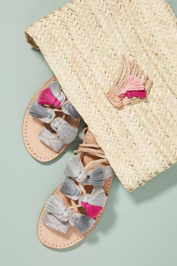 Minda Living X Anthropologie Tasseled Sandals