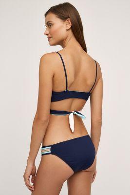 L Space Oasis Bikini Bottom Blue Motif