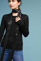 Anthropologie Sequined Skinny Scarf