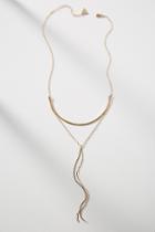 Anthropologie Arching Drop Pendant Necklace