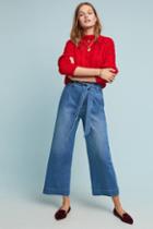 Pilcro And The Letterpress Pilcro Ultra High-rise Belted Wide-leg Jeans
