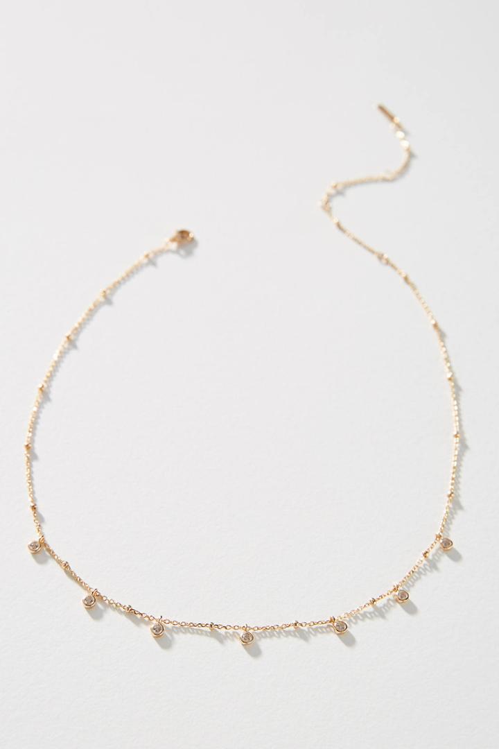 Melanie Auld Floating Disc 14k Gold Vermeil Necklace