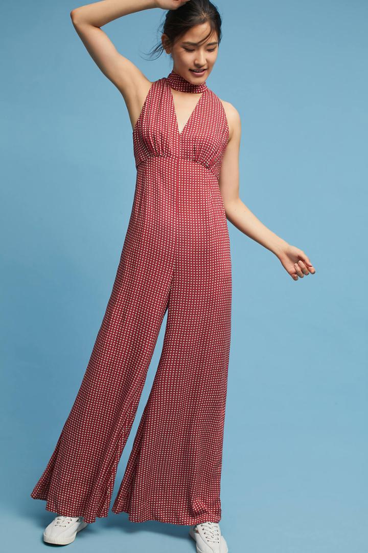 Maeve Farida Mock Neck Jumpsuit