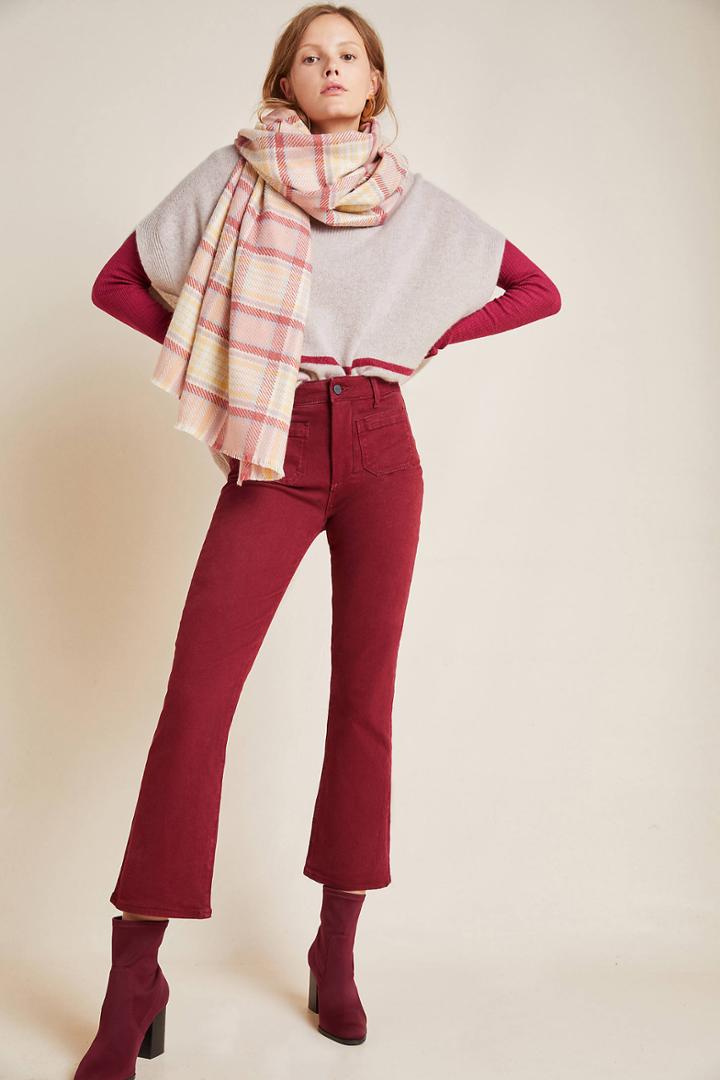 Paige Claudine High-rise Ankle Flare Jeans