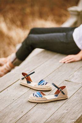 Jasper & Jeera Village Espadrilles Neutral Blue