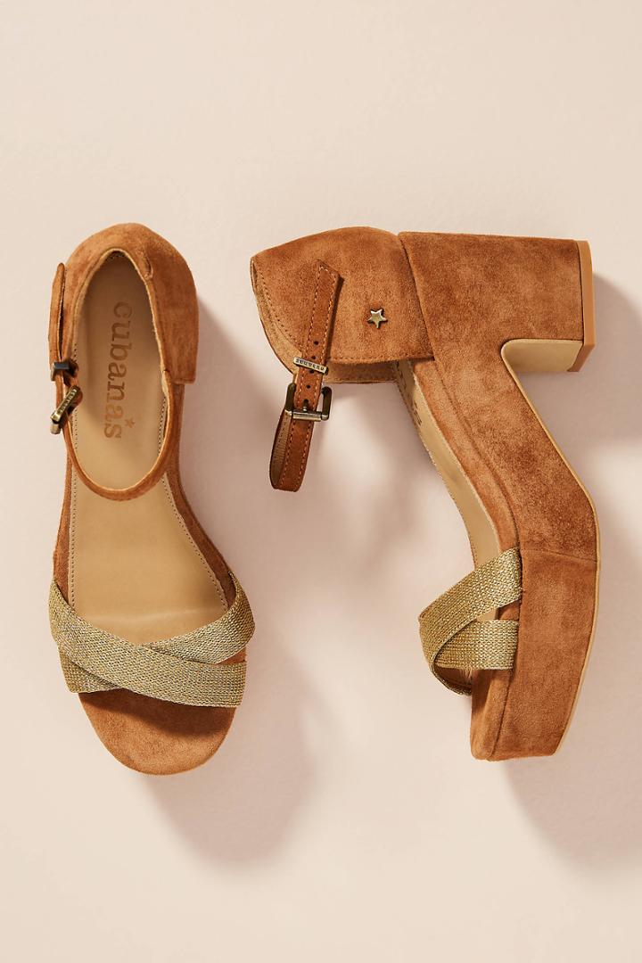 Cubanas Sense Suede Platform Sandals