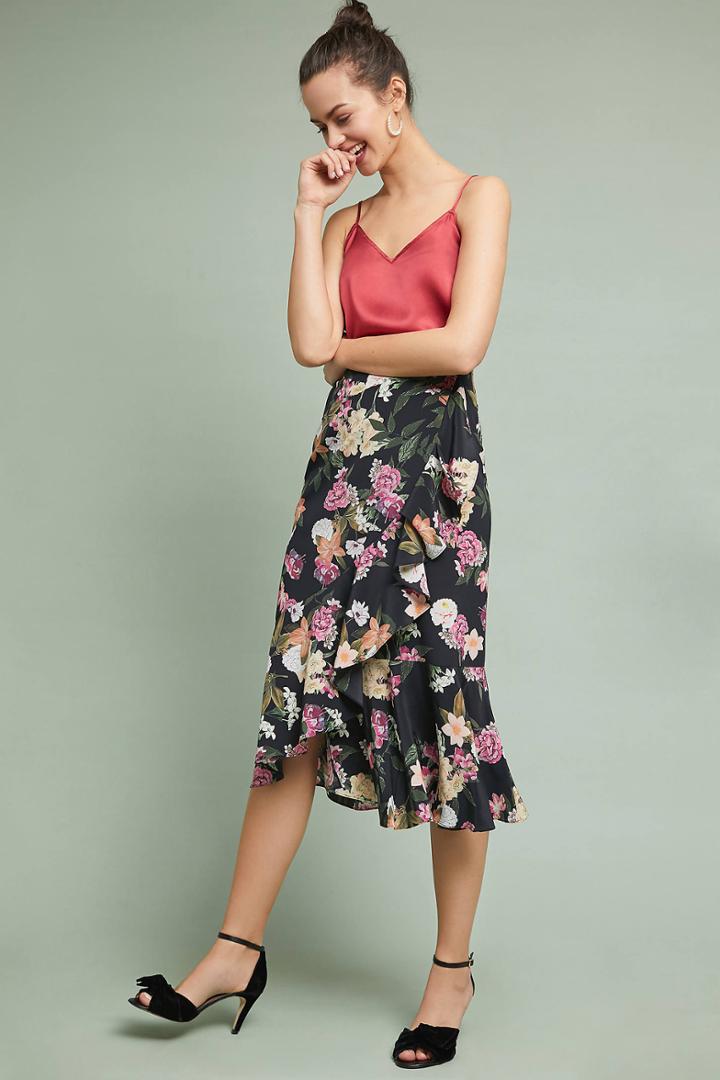 Kachel Cassidy Ruffled Midi Skirt