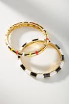 Anthropologie Daria Striped Bracelet Set