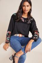 Burning Torch Estelle Embroidered Pullover