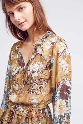 Hemant & Nandita Keystone Silk Blouse