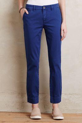 Pilcro Stet Chino Capris Blue