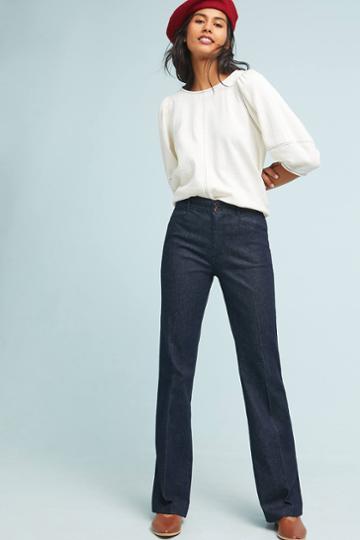 Essentials By Anthropologie The Essential Bootcut Pants