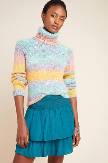 Dolan Left Coast Savannah Smocked Mini Skirt