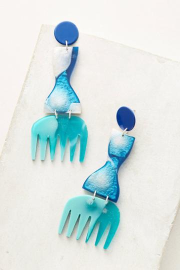 Bianca Mavrick Curve & Comb Drop Earrings