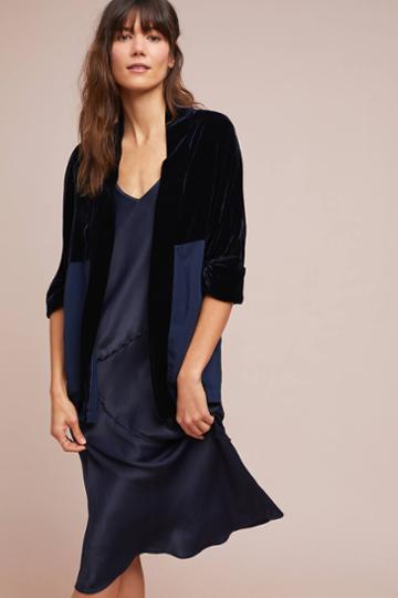 Tina + Jo Two-toned Velvet Kimono