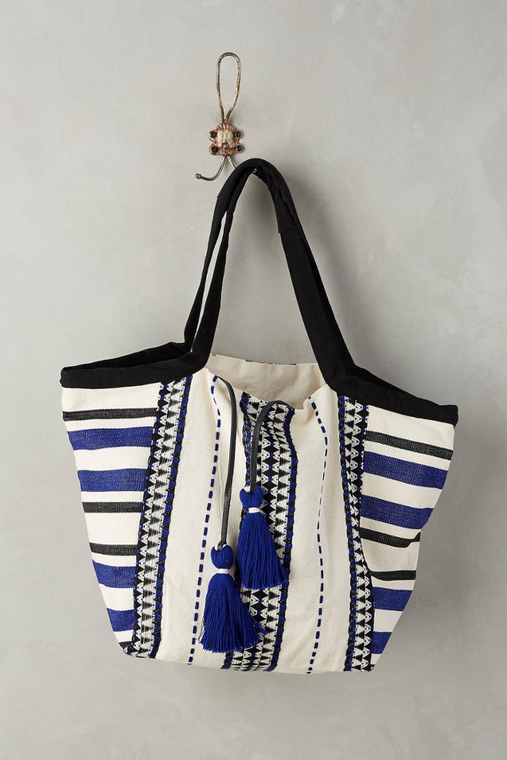 Mercado Global Hideaway Blue Tote