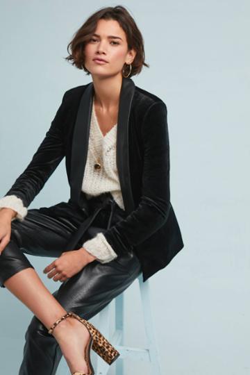 Greylin Boardroom Velvet Blazer