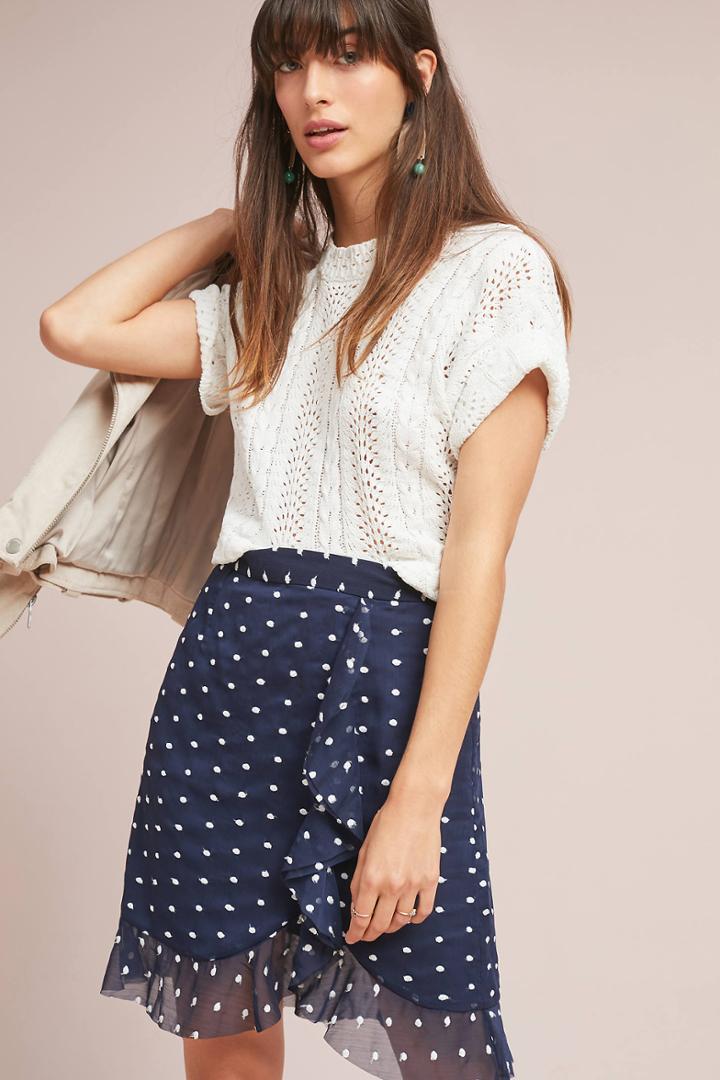 Hutch Ruffled Clip Dot Mini Skirt