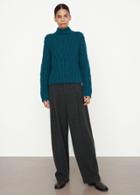 Vince Interlaced Cable Turtleneck Sweater