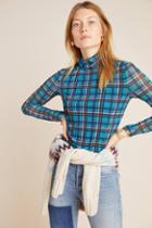 La Vie By Rebecca Taylor Clarissa Plaid Turtleneck