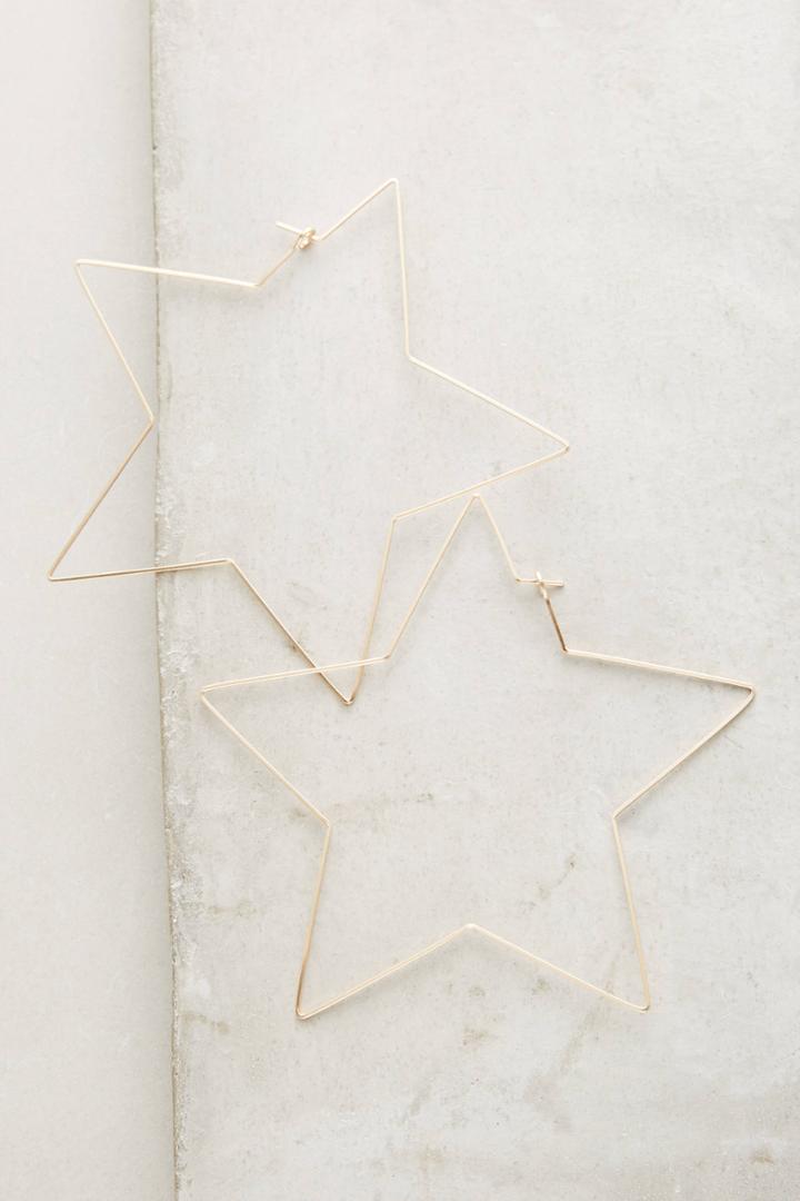 By Boe Gilded Star Hoops
