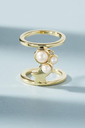 Gold Philosophy Pearl Galaxies Ring