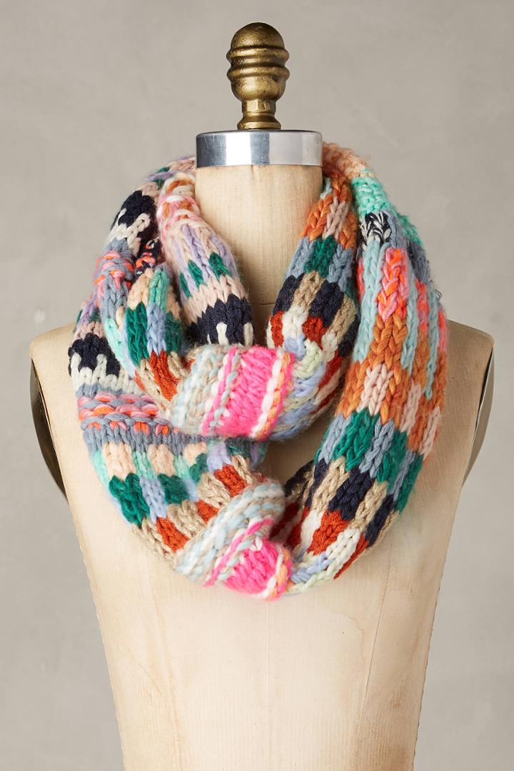 Caroline Kaufman Color Cast Infinity Scarf
