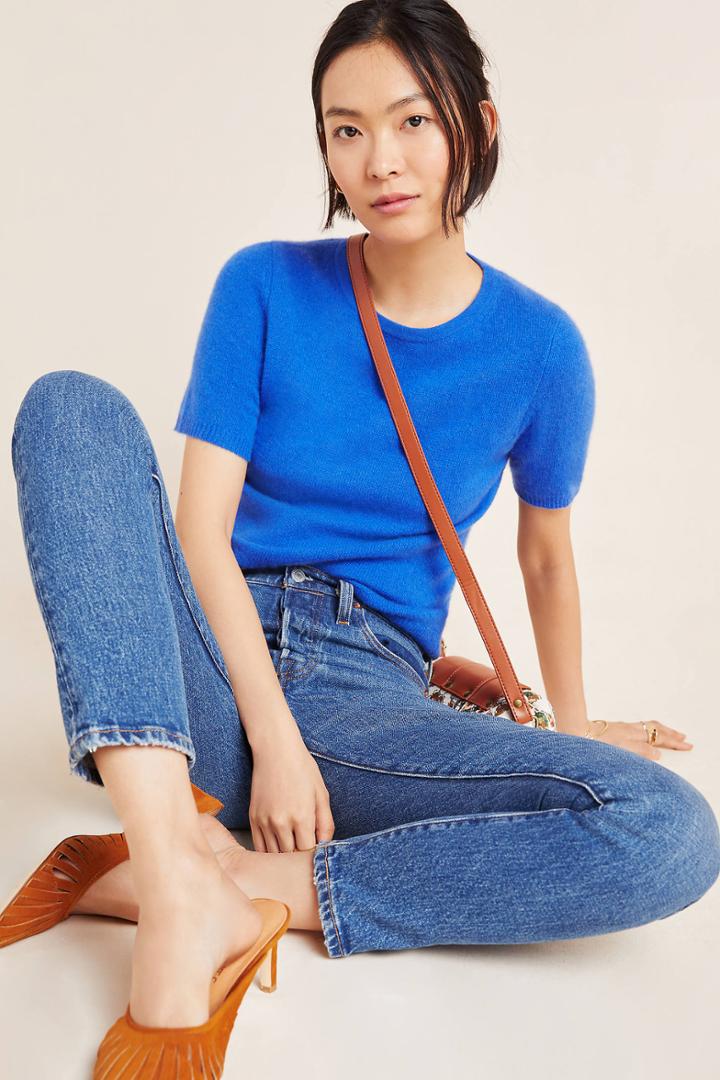 White + Warren Callum Cashmere Sweater Tee