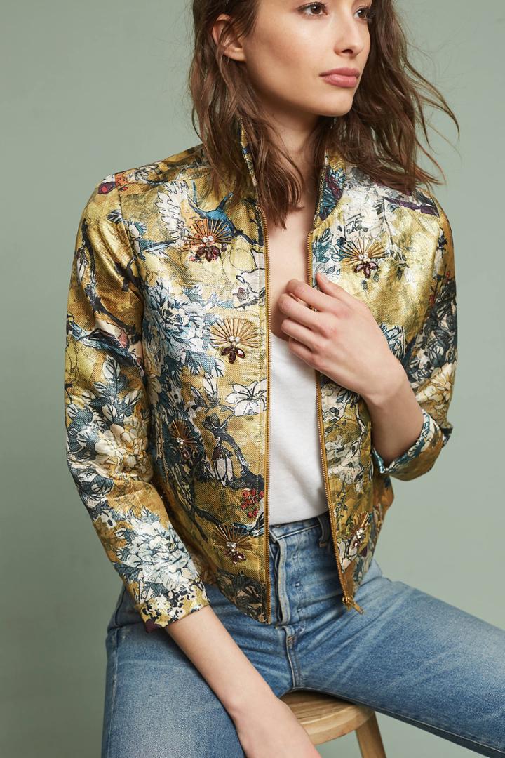 Hemant & Nandita Jeweled Brocade Jacket