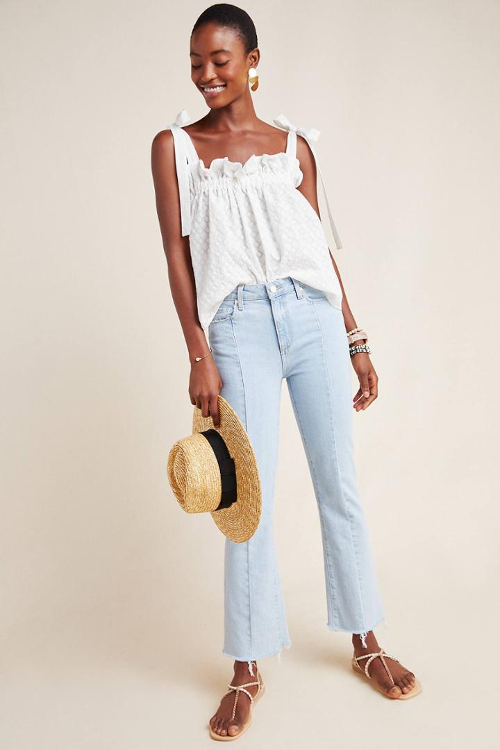 Paige Vintage Colette High-rise Cropped Flare Jeans