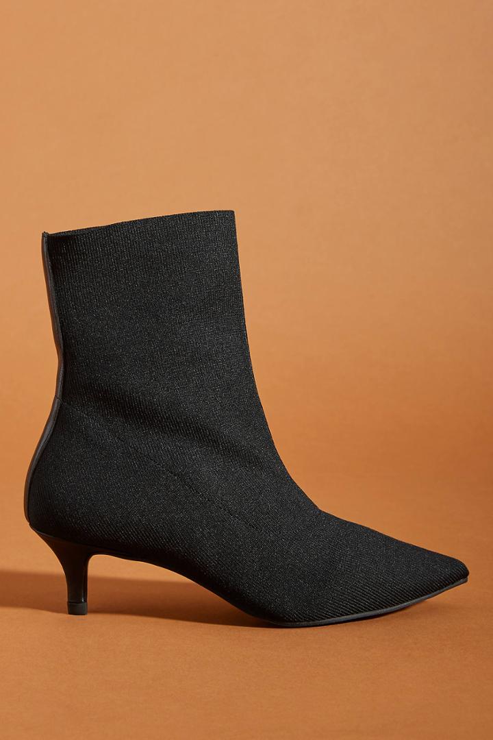 Elysess Shimmer Kitten-heeled Booties
