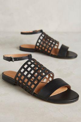 Corso Como Caged Sandals Black