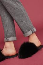 Parme Marin Furry Slide Sandals