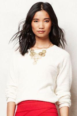 Anthropologie Fuzzy Angora Pullover
