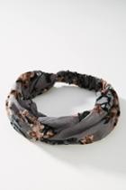 Anthropologie Jeannie Burnout Velvet Twist Headband