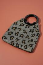 Anthropologie Farin Cheetah Ring-handled Clutch