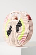 Indego Africa Ellie Neon Woven Circle Clutch