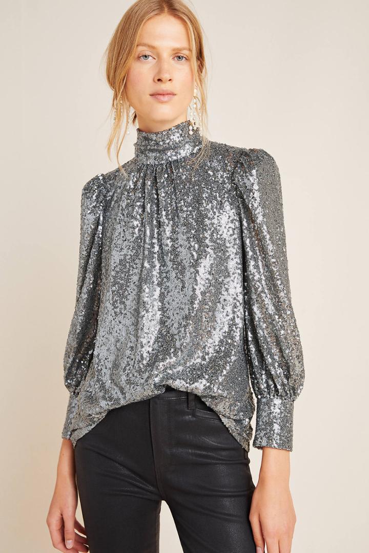 Sunday In Brooklyn Luna Sequined Blouse
