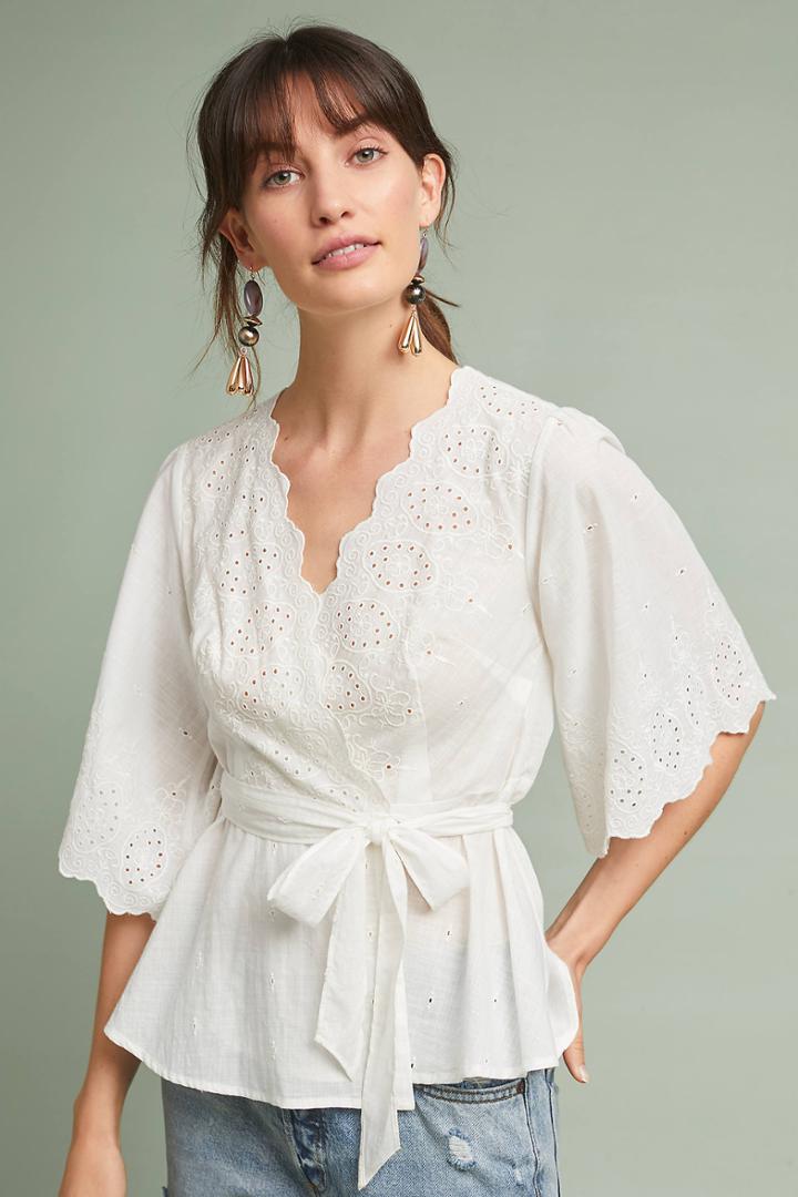 Meadow Rue Loire Wrap Blouse