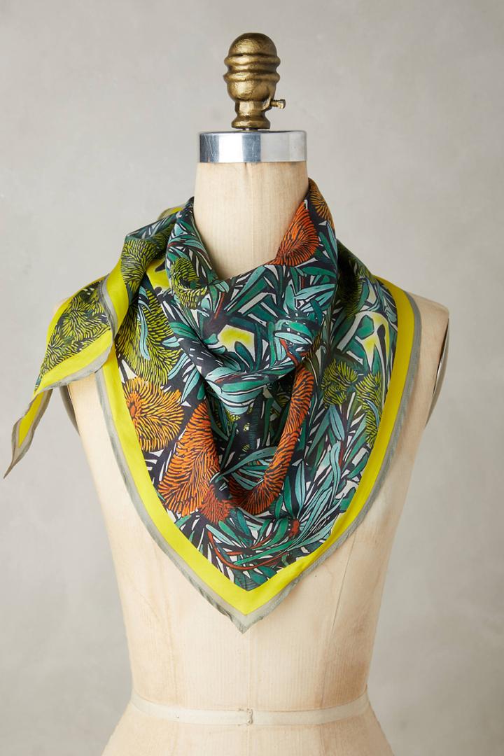 Anthropologie Lush Tropic Scarf