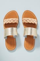 Soludos Metallic Slide Sandals