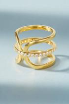Gold Philosophy Jumelle Triple Tier Ring