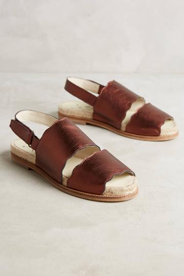 Anthropologie Kmb Double Band Slingback Sandals