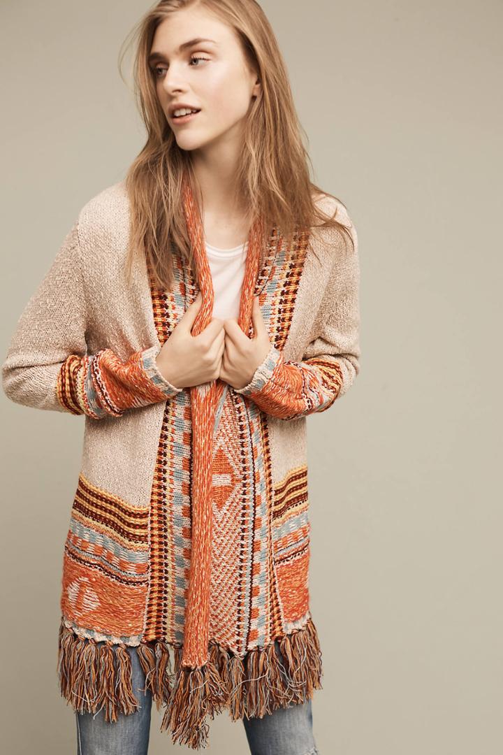 Anthropologie Daria Fringed Cardigan