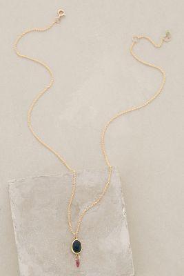 Lulu Dora Black Opal Necklace