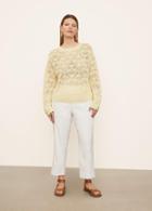Vince Lace Patchwork Pullover Sweater